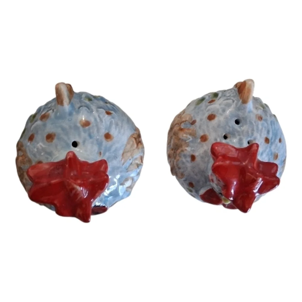 Jacques Pepin Collection for Sur La Table Ceramic Rooster Salt & Pepper Shakers